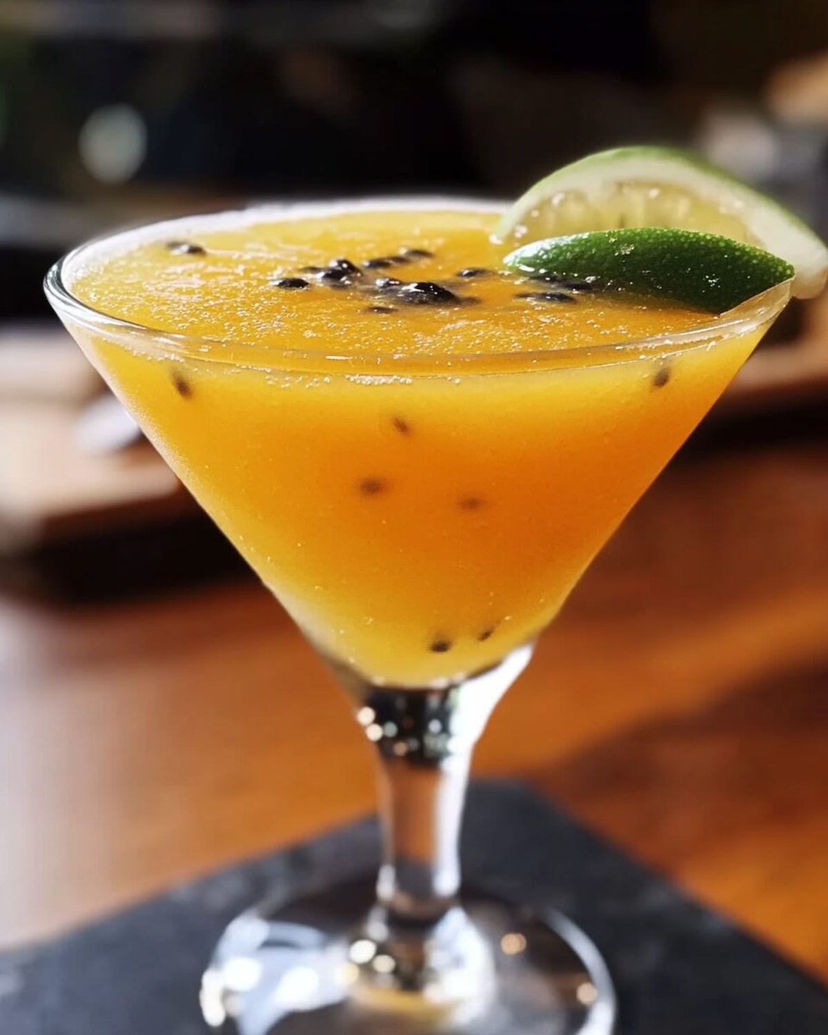 Tropical Passion Fruit Fizz Martini Recipe