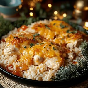 Cheesy Chicken And Rice Recipe
