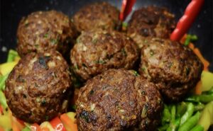 Rustic Meatballs with Vegetable Medley Recipe