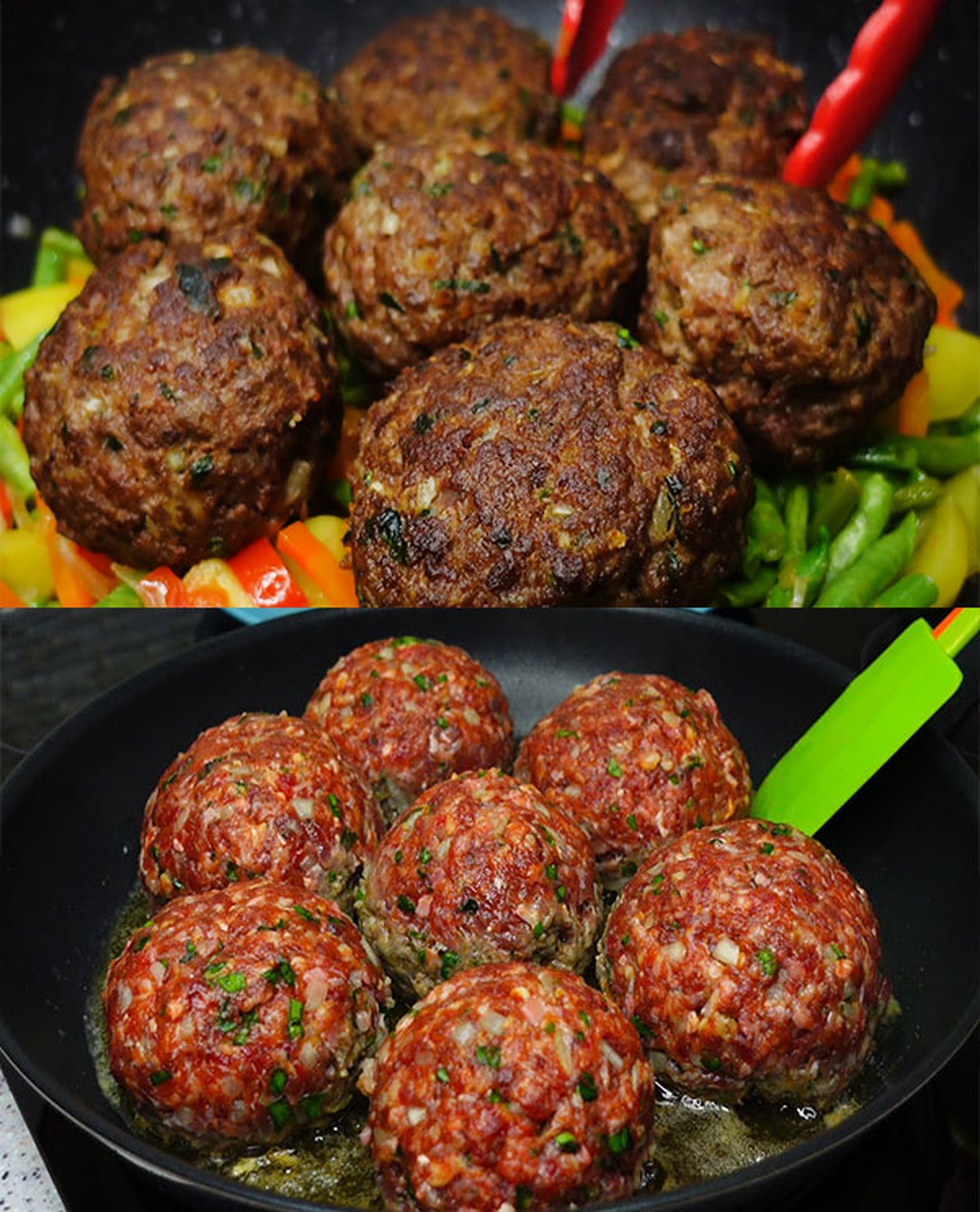 Rustic Meatballs with Vegetable Medley Recipe