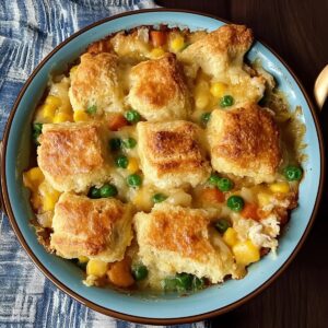 Chicken and Biscuit Dinner Cobbler Recipe