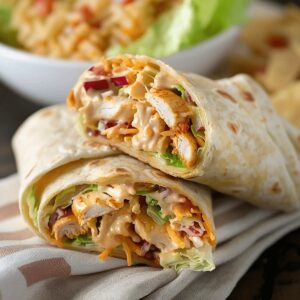 Crunchy Southwestern Chicken Wrap Recipe