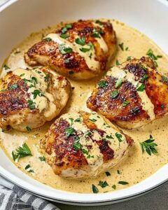 Creamy Garlic Herb Cajun Chicken Thighs Recipe