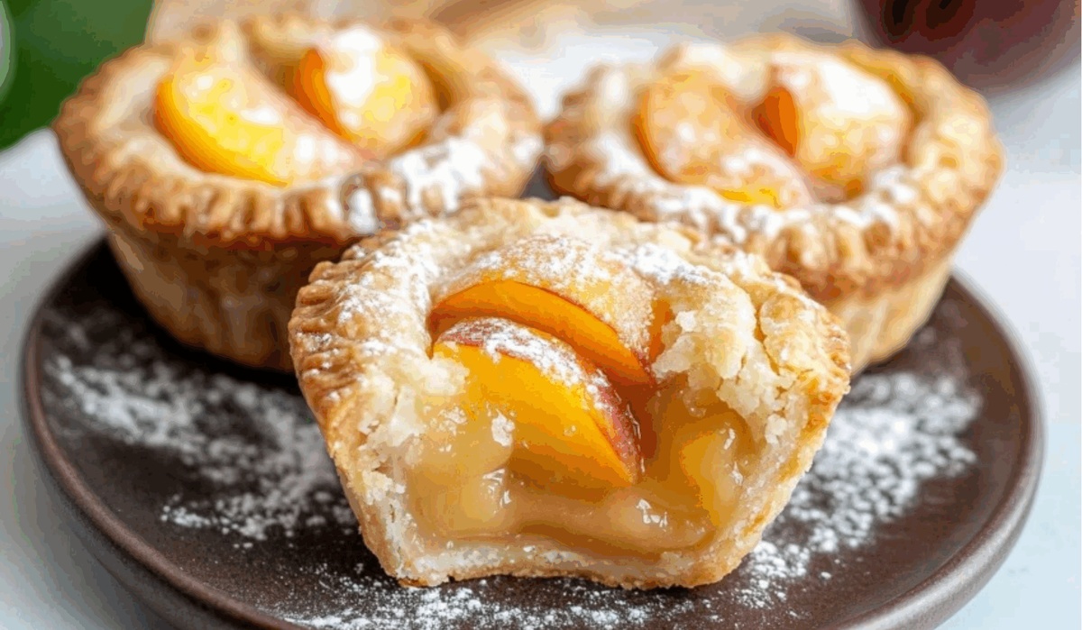 Two-Ingredient Mini Peach Pies Recipe