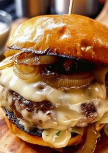 French Onion Soup Burgers Recipe