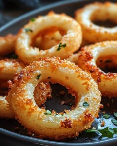 Low Carb Baked Mozzarella Onion Rings Recipe