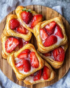 Buttery Strawberry Cream Cheese Danish Delight Recipe