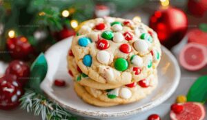 Christmas Cake Mix Cookies With M&Ms Recipe