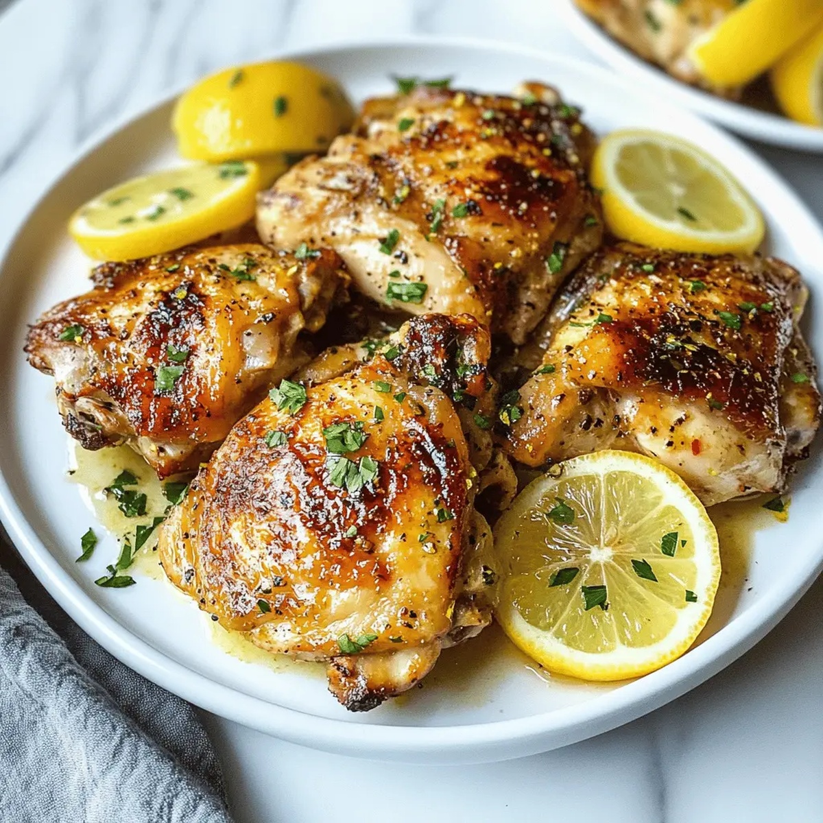 Garlic Lemon Chicken Thighs Recipe