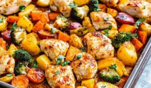 Sweet Chili Roasted Chicken and Vegetables Recipe