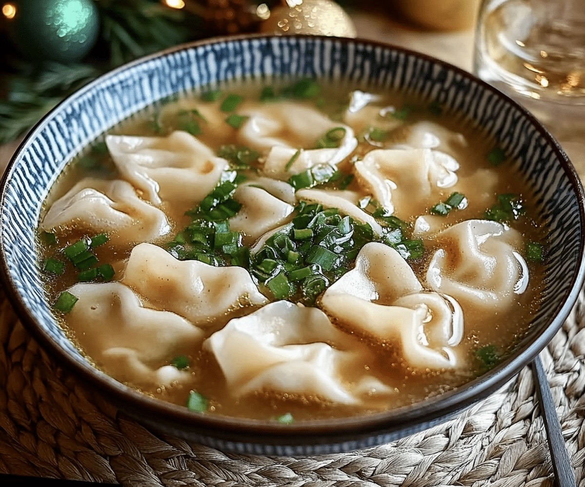 Homemade Wonton Soup Recipe