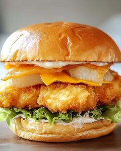 Crunchy Fried Cod Fish Sandwich Recipe