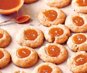 Salted Caramel Thumbprint Cookies Recipe