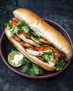 Vegetable Banh Mi Sandwich Recipe