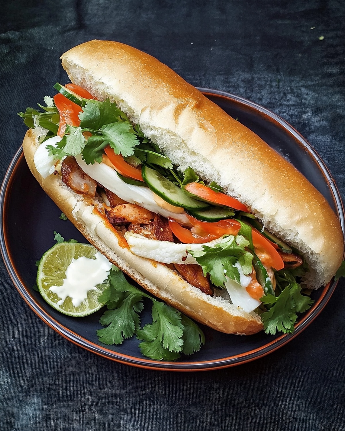 Vegetable Banh Mi Sandwich Recipe