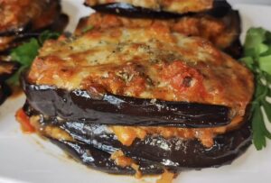 Baked Eggplant with Savory Meat Filling Recipe