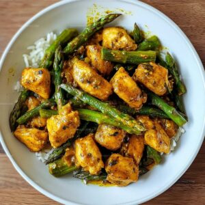 Turmeric Chicken with Asparagus Recipe
