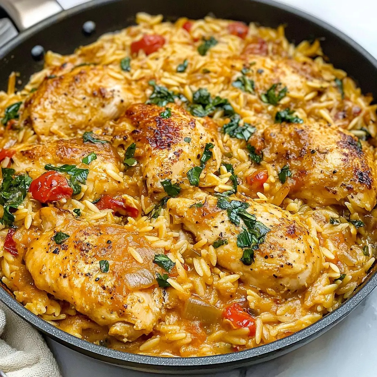Marry Me Chicken with Orzo Recipe