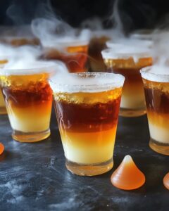 Halloween Candy Corn Jell-O Shots Recipe