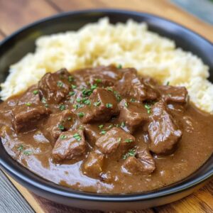 Beef Tips in Savory Gravy Recipe
