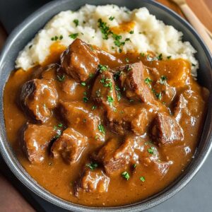 Crock Pot Beef Tips in Gravy Recipe