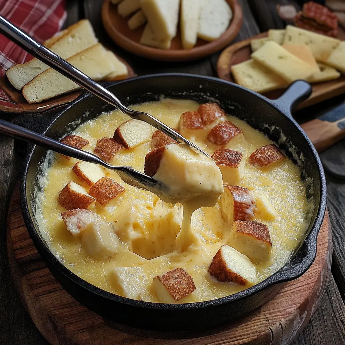 Irish Cheddar Whiskey Fondue Recipe