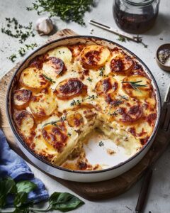 Rakott Krumpli Creamy Hungarian Layered Potato Bake Recipe