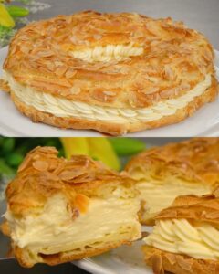 Vanilla Almond Cream Cake Recipe