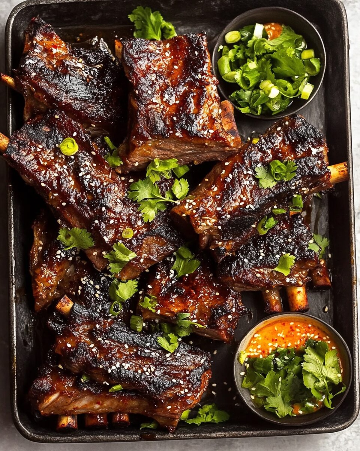 Sweet & Savory Korean Galbi BBQ Marinated Short Ribs Recipe