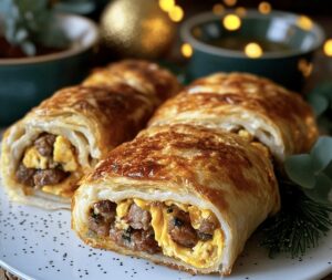 Sausage, Egg, And Cheese Breakfast Roll-Ups Recipe