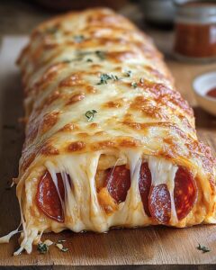 Tremendous Cheesy Pepperoni Stromboli Recipe