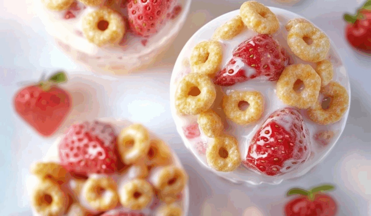 White Chocolate Strawberry Cheerios Cups Recipe
