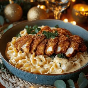 Crispy Chicken With Creamy Pasta Recipe