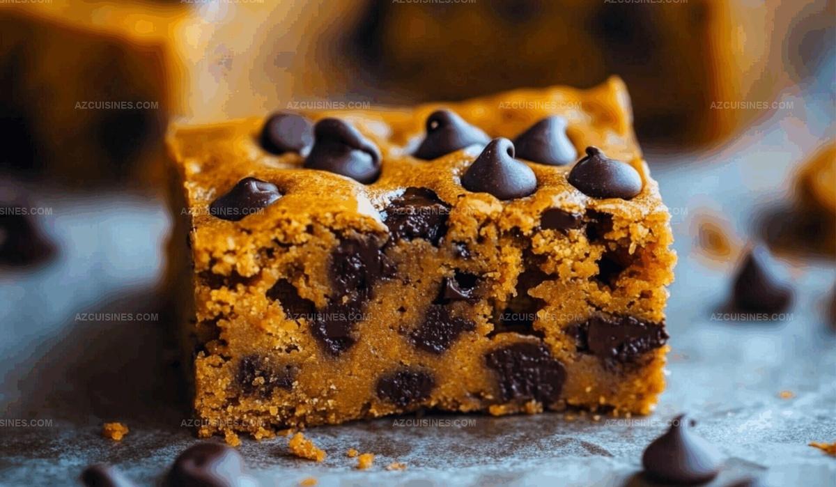 Fudgy Pumpkin Chocolate Chip Bars Recipe