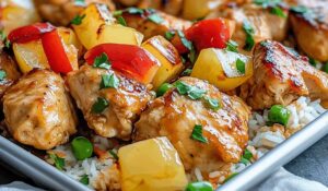 Hawaiian Chicken Sheet Pan Delight Recipe