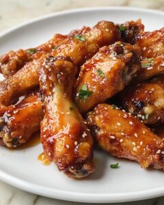 Crispy Honey Sriracha Chicken Wings Recipe