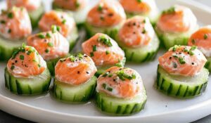 Smoked Salmon Cucumber Bites Recipe