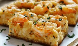 Cheesy Shrimp Squares Recipe