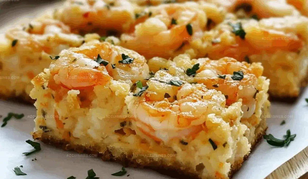 Cheesy Shrimp Squares Recipe