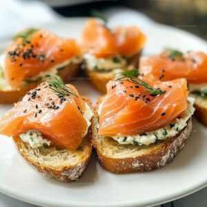 Smoked Salmon Crostini Recipe
