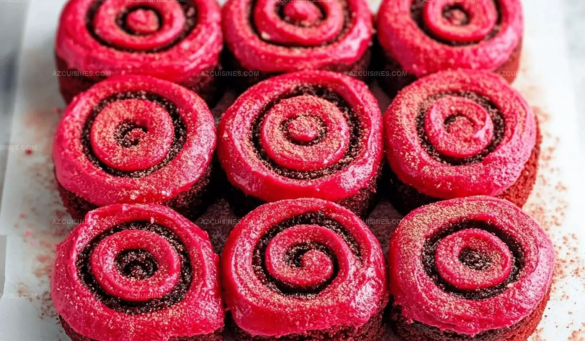 Red Velvet Valentines Cinnamon Rolls Recipe