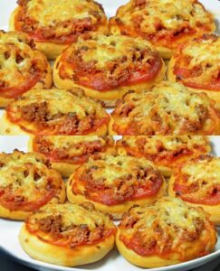 Quick and Easy Beef Mini Pizzas Recipe