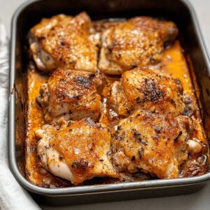 Oven Baked Boneless Skinless Chicken Thighs Recipe
