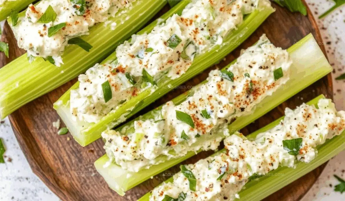 Italian Cream Cheese Stuffed Celery Recipe