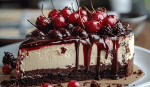 No-Bake Black Forest Cheesecake Recipe