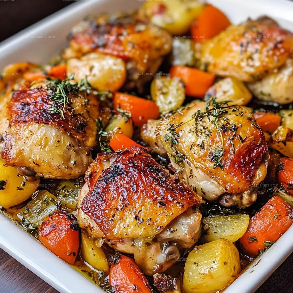 Roasted Chicken Thighs and Vegetables Recipe