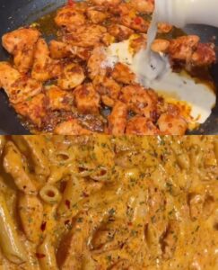 Succulent Chicken in a Luscious Pink Sauce Pasta Recipe