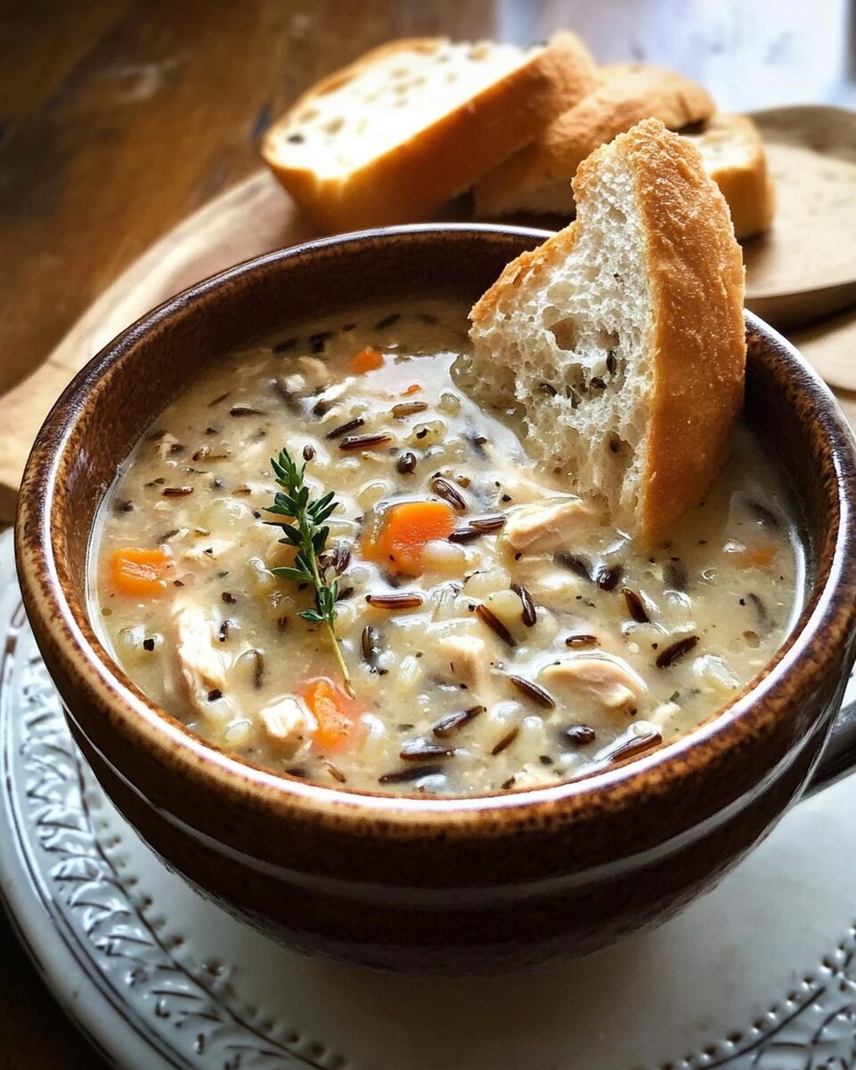 Crockpot Chicken Wild Rice Soup Recipe