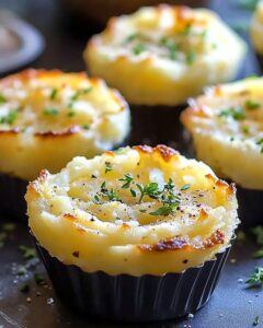 Garlic Parmesan Mashed Potato Cups Recipe