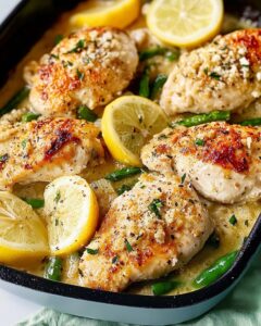 One Pan Lemon Garlic Parmesan Chicken Recipe
